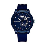  Shop Authentic Tommy Hilfiger Denim Quartz Blue Dial Blue Rubber Strap Watch for Men - 1791482 - Luxxuri