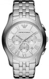  Shop Authentic Emporio Armani Velente Chronograph Quartz Silver Dial Silver Steel Strap Watch For Men - AR1702 - Luxxuri
