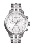  Shop Authentic Tissot PRC 200 Chronograph White Dial Silver Steel Strap Watch For Men - T055.417.11.017.00 - Luxxuri