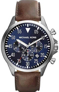  Shop Authentic Michael Kors Gage Chronograph Blue Dial Brown Leather Strap Watch For Men - MK8362 - Luxxuri