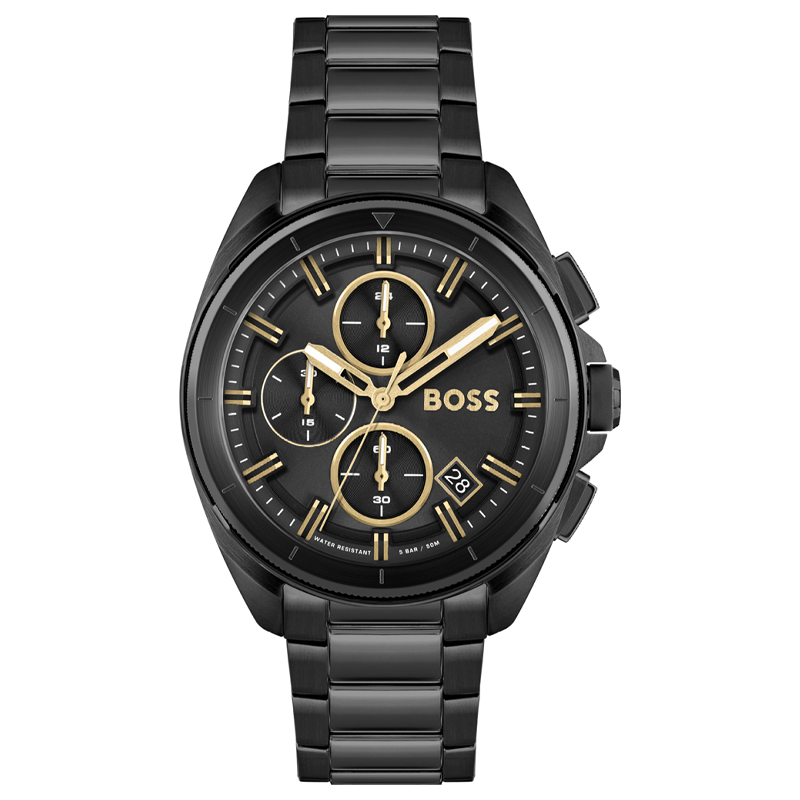  Shop Authentic Hugo Boss Volane Black Dial Black Steel Strap Watch for Men - 1513950 - Luxxuri