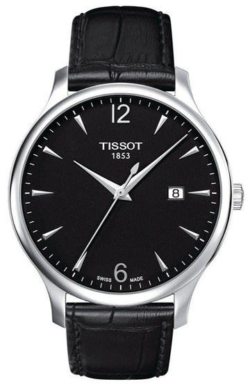  Shop Authentic Tissot T Classic Tradition Black Dial Black Leather Strap Watch For Men - T063.610.16.057.00 - Luxxuri