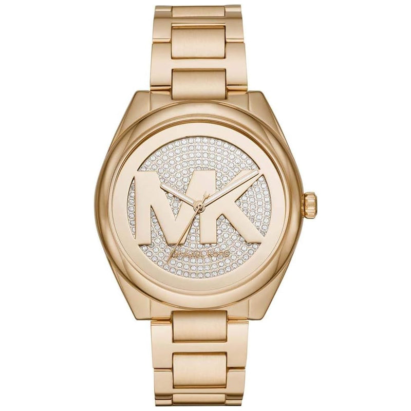  Shop Authentic Michael Kors Janelle Quartz Gold Dial Gold Steel Strap Watch For Women - MK7088 - Luxxuri
