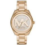  Shop Authentic Michael Kors Janelle Quartz Gold Dial Gold Steel Strap Watch For Women - MK7088 - Luxxuri
