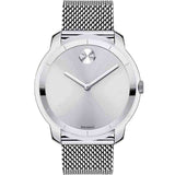  Shop Authentic Movado Bold Silver Dial Silver Mesh Bracelet Watch For Women - 3600241 - Luxxuri