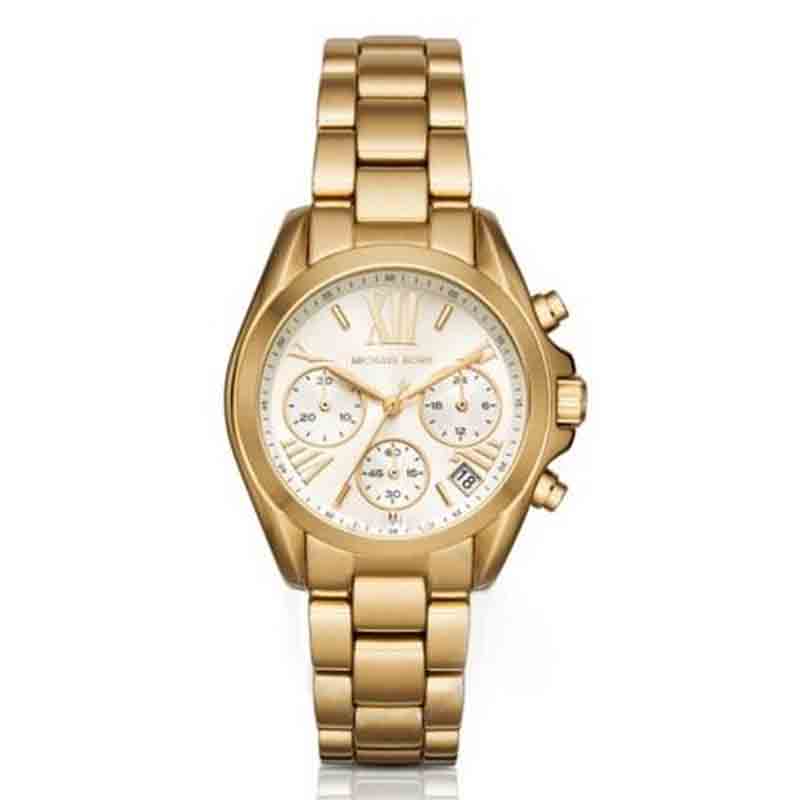  Shop Authentic Michael Kors Lexington Quartz Gold Dial Gold Steel Strap Watch For Women - MK6267 - Luxxuri