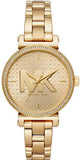  Shop Authentic Michael Kors Sofie Quartz Gold Dial Gold Steel Strap Watch For Women - MK4334 - Luxxuri