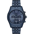  Shop Authentic Michael Kors Lexington Chronograph Blue Dial Blue Steel Strap Watch for Men - MK8480 - Luxxuri