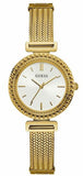  Shop Authentic Guess Quartz White Dial Gold Steel Strap Watch For Women - W1152L2 - Luxxuri