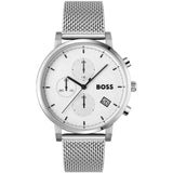  Shop Authentic Hugo Boss Skymaster White Dial Silver Mesh Bracelet Watch for Men - 1513933 - Luxxuri
