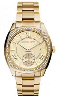  Shop Authentic Michael Kors Byrn Quartz Gold Dial Gold Steel Strap Watch For Women - MK6134 - Luxxuri