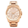  Shop Authentic Michael Kors Brecken Chronograph Quartz Rose Gold Dial Rose Gold Steel Strap Watch For Women - MK6367 - Luxxuri