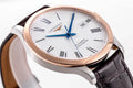  Shop Authentic Longines Record Automatic Stainless Steel 18K Gold Watch for Men - L2.821.5.11.2 - Luxxuri