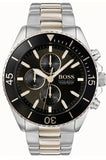 Shop Authentic Hugo Boss Ocean Edition Black Dial Two Tone Steel Strap Watch for Men - 1513705 - Luxxuri