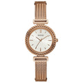  Shop Authentic Guess Monroe Silver Dial Rose Gold Steel Strap Watch For Women - W1152L3 - Luxxuri
