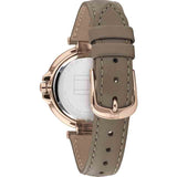  Shop Authentic Tommy Hilfiger Angela Quartz Silver Dial Brown Leather Strap Watch for Women - 1782125 - Luxxuri