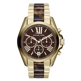  Shop Authentic Michael Kors Bradshaw Chronograph Brown Dial Two Tone Steel Strap Watch For Women - MK5696 - Luxxuri