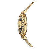  Shop Authentic Versace Palazzo Empire Greca Black Dial Gold Mesh Bracelet Watch for Women - VEDV00519 - Luxxuri