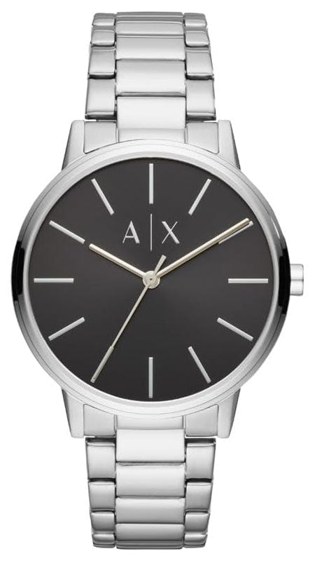 Shop Authentic Armani Exchange Cayde Analog Black Dial Silver Steel Strap Watch For Men - AX2700 - Luxxuri