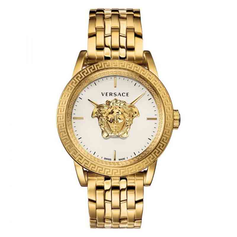  Shop Authentic Versace Palazzo Empire White Dial Gold Steel Strap Watch for Men - VERD00318 - Luxxuri