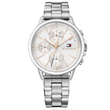  Shop Authentic Tommy Hilfiger Carly White Dial Silver Stainless Steel Strap Watch for Women - 1781787 - Luxxuri