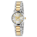  Shop Authentic Gucci G Timeless Quartz Silver Dial Two Tone Steel Strap Watch For Women - YA126596 - Luxxuri