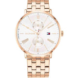  Shop Authentic Tommy Hilfiger Jenna Quartz White Dial Rose Gold Steel Strap Watch for Women - 1782070 - Luxxuri