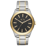  Shop Authentic Armani Exchange Nico Analog Black Dial Two Tone Steel Strap Watch For Men - AX2336 - Luxxuri