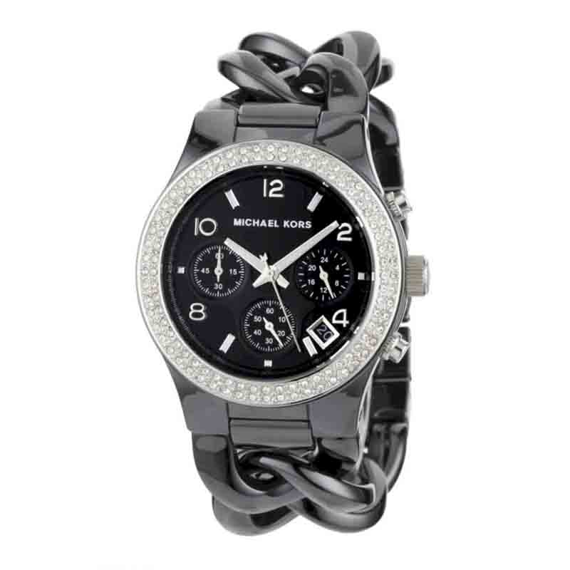  Shop Authentic Michael Kors Ceramic Black Dial Black Steel Strap Watch for Women - MK5388 - Luxxuri