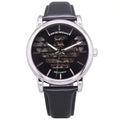  Shop Authentic Emporio Armani Analog Automatic Black Dial Black Leather Strap Watch For Men - AR60040 - Luxxuri