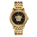  Shop Authentic Versace Palazzo Empire Black Dial Gold Steel Strap Watch for Men - VERD00818 - Luxxuri