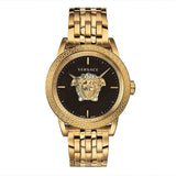  Shop Authentic Versace Palazzo Empire Black Dial Gold Steel Strap Watch for Men - VERD00818 - Luxxuri