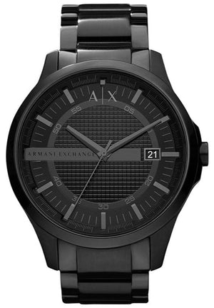  Shop Authentic Armani Exchange Hampton Chronograph Black Dial Black Steel Strap Watch For Men - AX2104 - Luxxuri