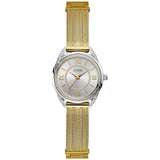  Shop Authentic Guess Whisper Silver Dial Gold Mesh Bracelet Watch for Women - W1084L2 - Luxxuri