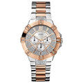  Shop Authentic Guess Vista Analog Diamonds Silver Dial Two Tone Steel Strap Watch for Women - W0024L1 - Luxxuri