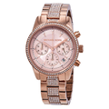  Shop Authentic Michael Kors Ritz Chronograph Rose Gold Dial Rose Gold Steel Strap Watch For Women - MK6485 - Luxxuri