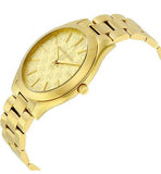  Shop Authentic Michael Kors Slim Runway Gold Dial Gold Steel Strap Watch for Women - MK3335 - Luxxuri