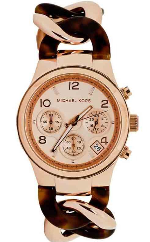  Shop Authentic Michael Kors Runway Rose Gold Dial Two Tone Steel Strap Watch for Women - MK4269 - Luxxuri