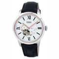  Shop Authentic Fossil Townsman Automatic White Dial Black Leather Strap Watch for Men - ME3104 - Luxxuri