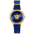  Shop Authentic Versace Palazzo Empire Greca Quartz Blue Dial Blue Leather Strap Watch for Women - VEDV00219 - Luxxuri