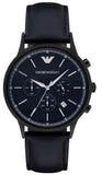  Shop Authentic Emporio Armani Renato Chronograph Quartz Blue Dial Blue Leather Strap Watch For Men - AR2481 - Luxxuri