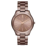  Shop Authentic Michael Kors Runway Quartz Brown Dial Brown Steel Strap Watch For Women - MK3418 - Luxxuri