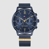  Shop Authentic Tommy Hilfiger Blake Quartz Blue Dial Blue Mesh Bracelet Watch for Men - 1782305 - Luxxuri