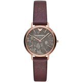  Shop Authentic Emporio Armani Quartz Grey Dial Brown Leather Strap Watch For Women - AR11172 - Luxxuri
