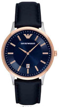  Shop Authentic Emporio Armani Renato Analog Blue Dial Blue Leather Strap Watch For Men - AR11188 - Luxxuri