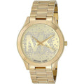  Shop Authentic Michael Kors Slim Runway Gold Dial Gold Steel Strap Watch for Women - MK3590 - Luxxuri