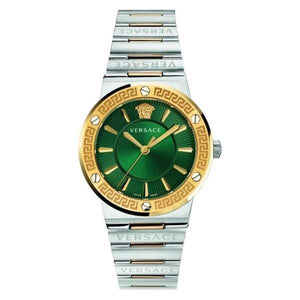  Shop Authentic Versace Greca Green Dial Silver Steel Strap Watch for Women - VEVH00720 - Luxxuri
