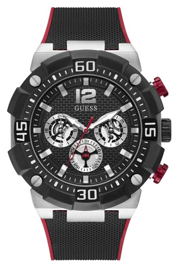  Shop Authentic Guess Navigator Black Dial Black Rubber Strap Watch for Men - GW0264G1 - Luxxuri