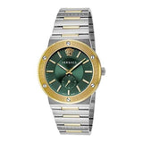  Shop Authentic Versace Greca Green Dial Silver Steel Strap Watch for Men - VEVI00420 - Luxxuri