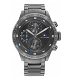  Shop Authentic Tommy Hilfiger Trent Chronograph Grey Dial Grey Steel Strap Watch For Men - 1791806 - Luxxuri